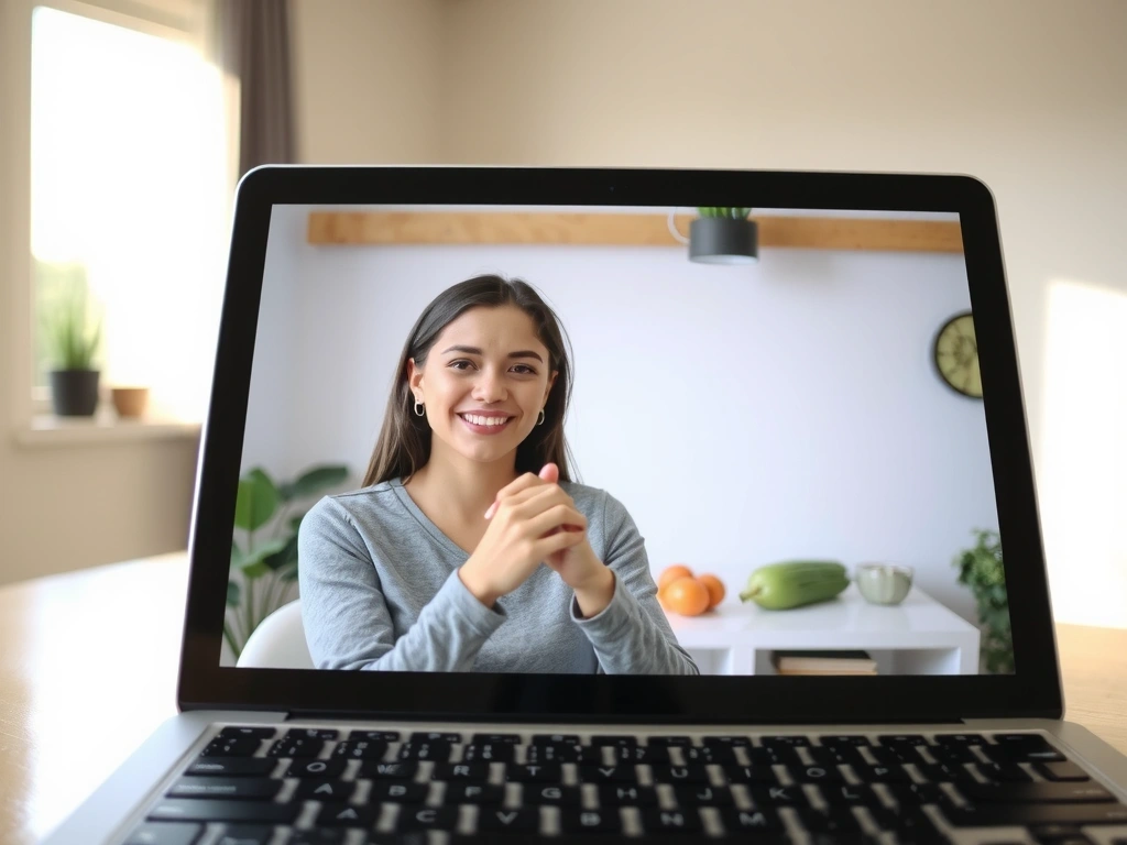 Online-Beratung am Bildschirm